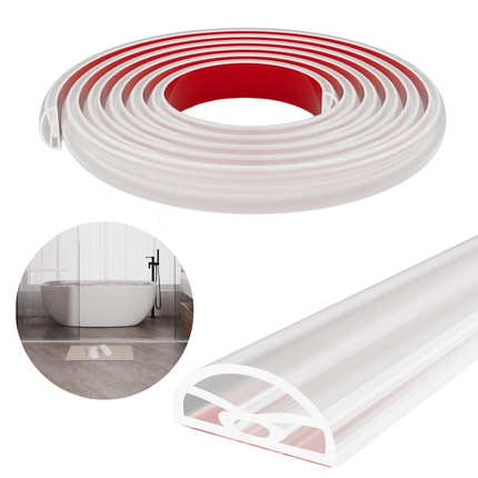 1m Tira Ducha Burlete Adhesivo Silicona Barrera Agua Baño