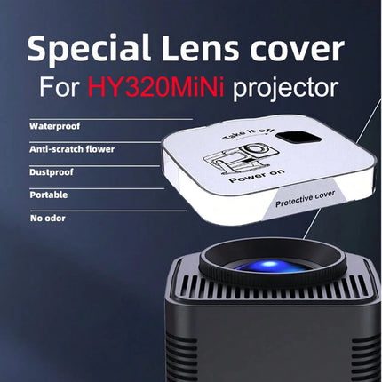Cubierta de lente de proyector HY320mini, cubierta de lente portátil, cubierta protectora de lente