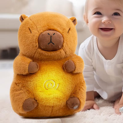 Peluche Capibara Respirador para Bebes y Adultos, Ayuda con la Ansiedad y a Dormir