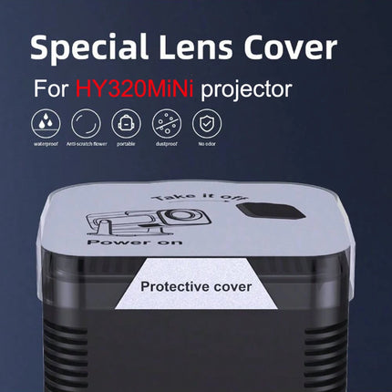 Cubierta de lente de proyector HY320mini, cubierta de lente portátil, cubierta protectora de lente