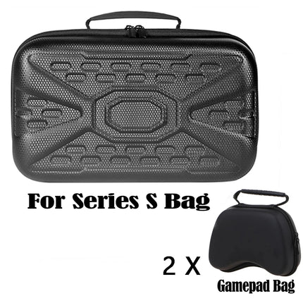 Bolsa para X Box Xbox Series S, consola de juegos, accesorios para mando, Estuche rígido, organizador de almacenamiento, Maleta de viaje