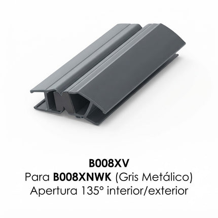 Sello De Clip Corto 135° Para Vidrio Gris B008XV B008XNWK