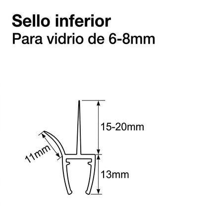 Sello Transparente Inferior 6-8mm B006A 6/8-KS