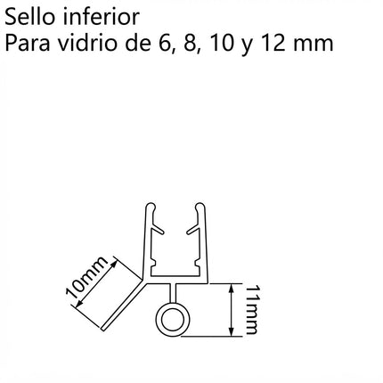 Sello Inferior 6 8 10 12mm B009