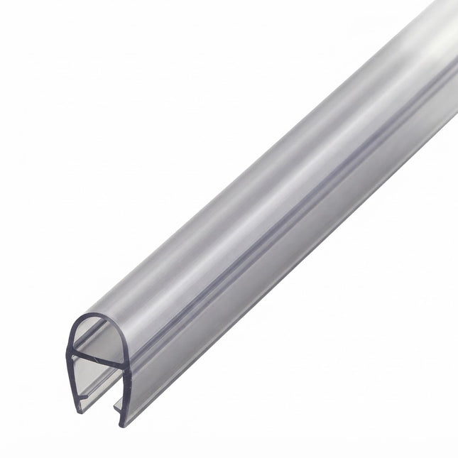 Sello Protector Rigido Pvc Para Puerta de Vidrio Color Transparente Oscuro TB