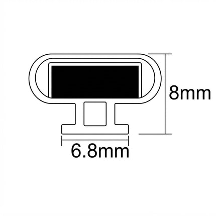 Sello Magnético 6.8 8mm 7x9 D