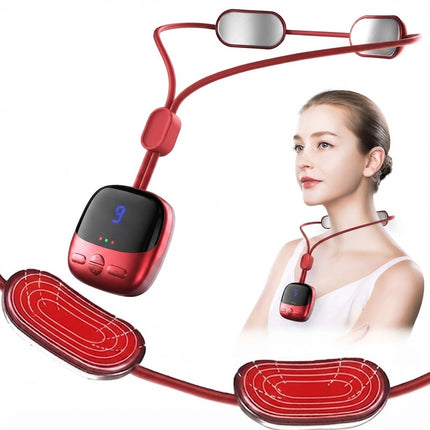 Masajeador Inteligente De Cuello Portatil Collar Termico Led