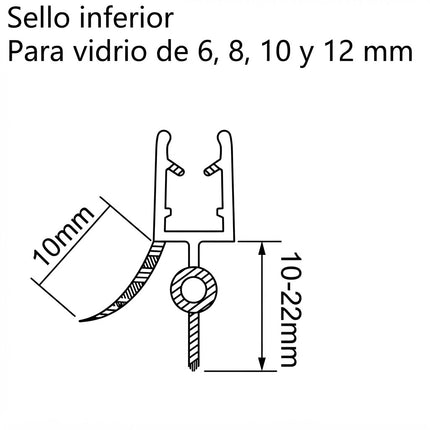 Sello Inferior 6 8 10 12mm B009A