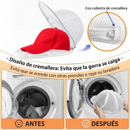 Bolsa Lavado Para Gorras Protector Antideformación Cachuchas
