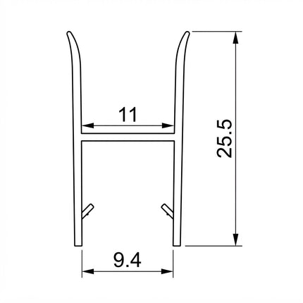 Sello Transparente H 10mm B010H