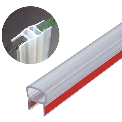 3m Tira Adhesiva Silicona Tipo U Para Puertas Vidrio Burlete
