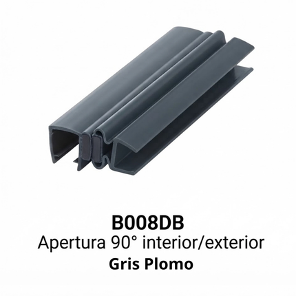 Sello De Clip Corto 90° Para Vidrio 6-10mm B008DB B008XGC